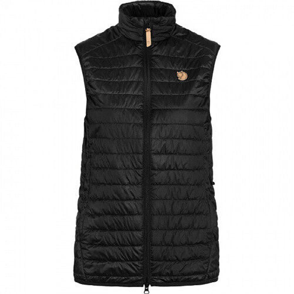 *Read* Fjallraven Abisko Padded Vest Lightweight Zip Puffer Black Women's Medium - Picture 1 of 14